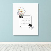 Minimalistische stoïcijnse innerlijke vrede geïllu canvas afdruk (Insitu (Houten vloer))