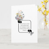 Minimalistische stoïcijnse innerlijke vrede geïllu kaart (Gele Bloem)