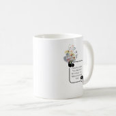 Minimalistische stoïcijnse innerlijke vrede geïllu koffiemok (Voorkant rechts)