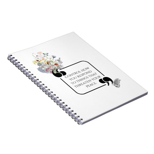 Minimalistische stoïcijnse innerlijke vrede geïllu notitieboek (Rechterzijde)