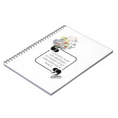 Minimalistische stoïcijnse innerlijke vrede geïllu notitieboek (Linkerzijde)