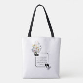 Minimalistische stoïcijnse innerlijke vrede geïllu tote bag (Achterkant)