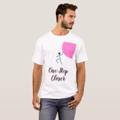 Minimalistische stokfiguurstrijd t-shirt (Voorkant volledig)