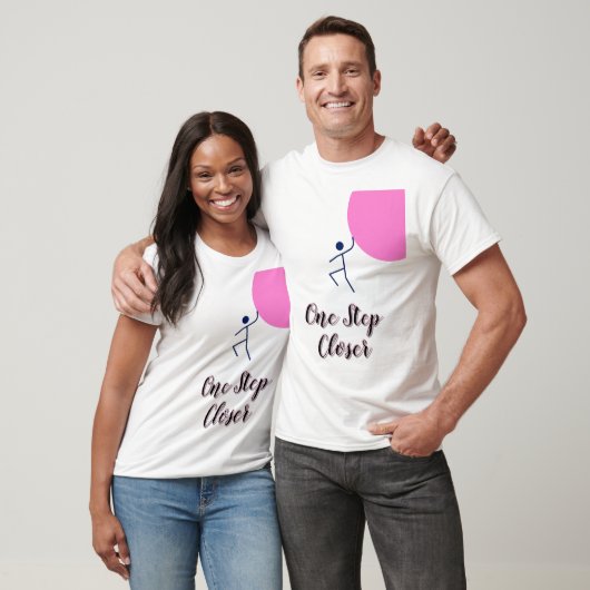 Minimalistische stokfiguurstrijd t-shirt (Unisex)