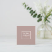 Minimalistische Stormy Blush | Visitekaartje (Staand voorkant)
