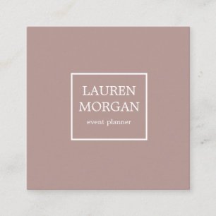 Minimalistische Stormy Blush Visitekaartje