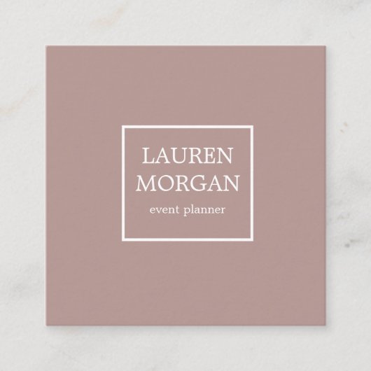 Minimalistische Stormy Blush | Visitekaartje (Voorkant)