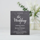 Minimalistische STOUTE TYPOGRAFIE Trouwkaarten (Staand voorkant)