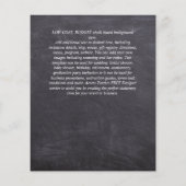 Minimalistische STOUTE TYPOGRAFIE Trouwkaarten (Achterkant)