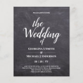 Minimalistische STOUTE TYPOGRAFIE Trouwkaarten (Voorkant)