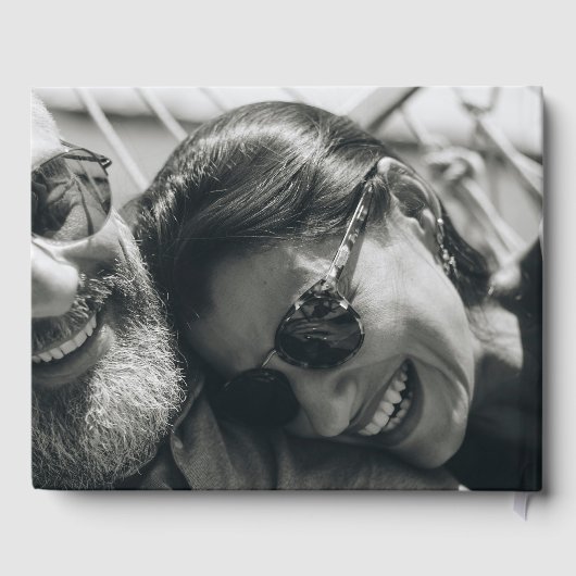 Minimalistische stoutmoedigheid nog lang en gelukk gastenboek (Achterkant)