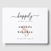 Minimalistische stoutmoedigheid nog lang en gelukk gastenboek (Voorkant)