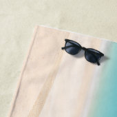 Minimalistische strandgradiënt handdoek – Zonsonde (In situ)