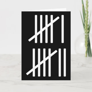 Minimalistische Streepjestelling 67 Meme Slang 6 7 Kaart