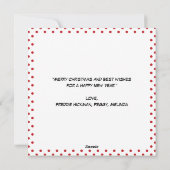 minimalistische strip | Vrolijk kerstfeest met fot Feestdagenkaart (Achterkant)