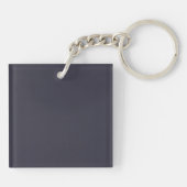 Minimalistische structuur metalen sleutelhanger (Achterkant)