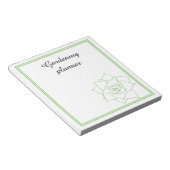 Minimalistische succulent Green Gardening Planner Notitieblok (Schuin)