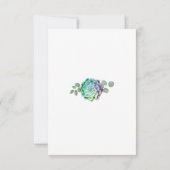 Minimalistische Succulenten Trouw RSVP Kaarten Kaartje (Achterkant)