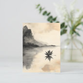 Minimalistische Sunset Autumn Quiet Herfst Feestdagenkaart (Staand voorkant)