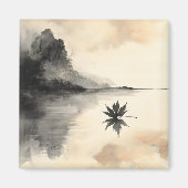 Minimalistische Sunset Autumn Quiet Herfst Magneet (Voorkant)