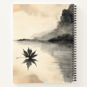 Minimalistische Sunset Autumn Quiet Herfst Notitieboek (Achterkant)