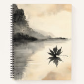 Minimalistische Sunset Autumn Quiet Herfst Notitieboek (Voorkant)