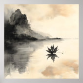 Minimalistische Sunset Autumn Quiet Herfst Poster (Voorkant)