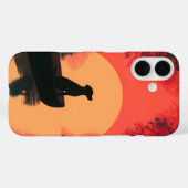 Minimalistische Sunset Black Labrador Dog Case-Mate iPhone Case (Achterkant (horizontaal))