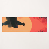 Minimalistische Sunset Black Labrador Dog Yogamat (Voorkant (horizontaal))