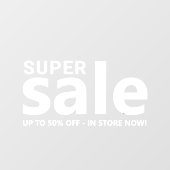 Minimalistische Super Sale Promotie Ramensticker Raamsticker (Vel)