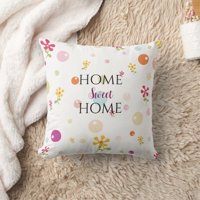 Minimalistische Sweet Home Housewarming Gooi Kussen (Deken)