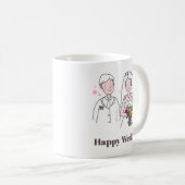 Minimalistische Sweet Wedding Gift Koffiemok (Voorkant rechts)