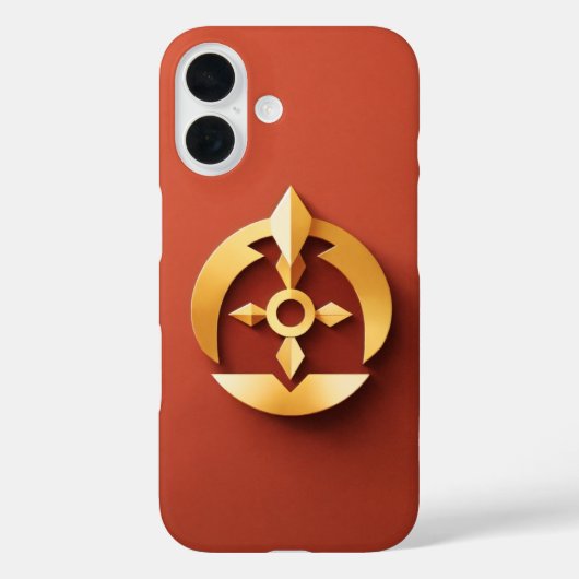 Minimalistische Symbool iPhone Case - Algemeen Ont (Achterkant)