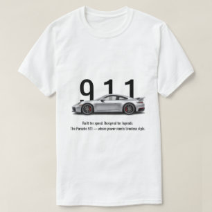 Minimalistische T-shirt Luxe sportauto streetwea