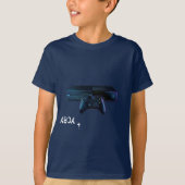 Minimalistische T-Shirt met Silhouet van Console H (Voorkant)