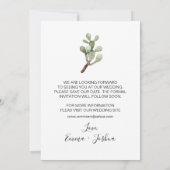 Minimalistische taco over een bruiloft Save the Da Kaart (Achterkant)