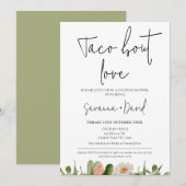 Minimalistische Taco 'over een paar paren douche Kaart (Voorkant / Achterkant)