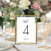 Minimalistische Tafelkaarten voor een Trouwfeest – Kaart