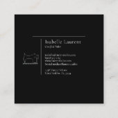 Minimalistische Tailor Seamstress professional Contactkaartje (Achterkant)