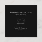 Minimalistische Tailor Seamstress professional Contactkaartje (Voorkant)