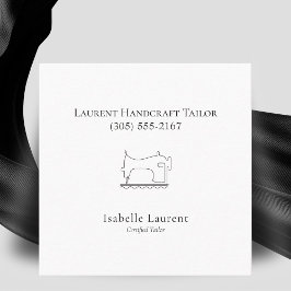 Minimalistische Tailor Seamstress professional Contactkaartje