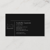 Minimalistische Tailor Seamstress professional Visitekaartje (Achterkant)