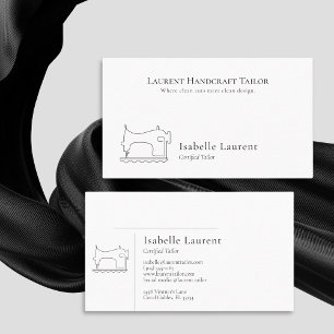 Minimalistische Tailor Seamstress professional Visitekaartje
