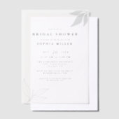 Minimalistische tak laat chique Vrijgezellenfeest Vellum Uitnodigingen (Offset)