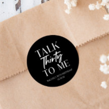 Minimalistische talk 30e verjaardag voor mij