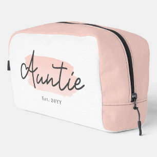 Minimalistische tante Baby Roze penseelstreek Nieu Toilettasje