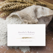 Minimalistische Tarwegraan Lavendel paarse bakkeri Visitekaartje