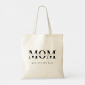 Minimalistische tas met naam Moeder (Achterkant)