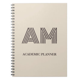 Minimalistische Taupe Beige Geometrische Aangepast Notitieboek