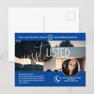 Minimalistische te koop woning foto bedrijf briefkaart